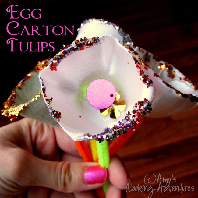 Egg Carton Tulips