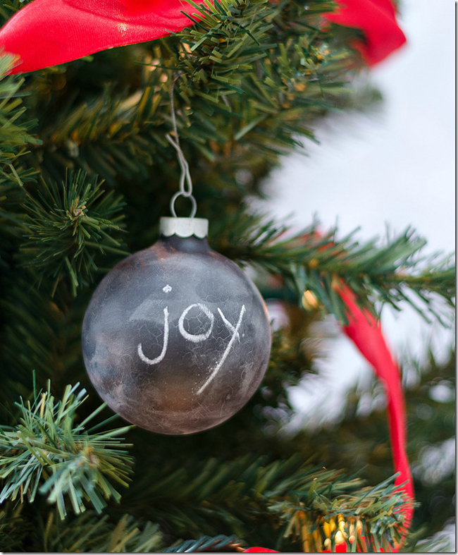 10 Chalkboard Christmas Ornaments to DIY Remodelando la Casa