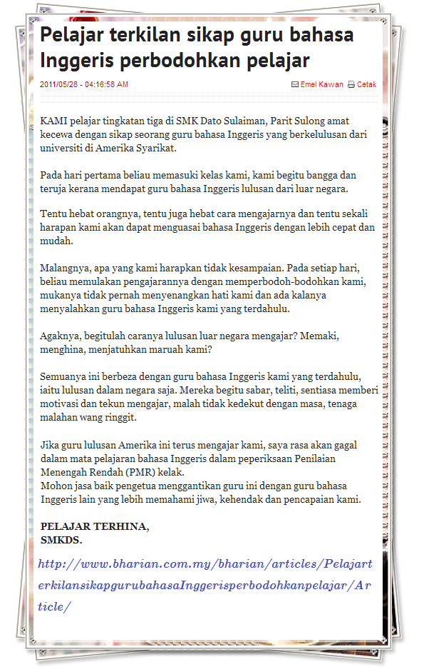 Isu Kesantunan Berbahasa Dalam Kalangan Remaja