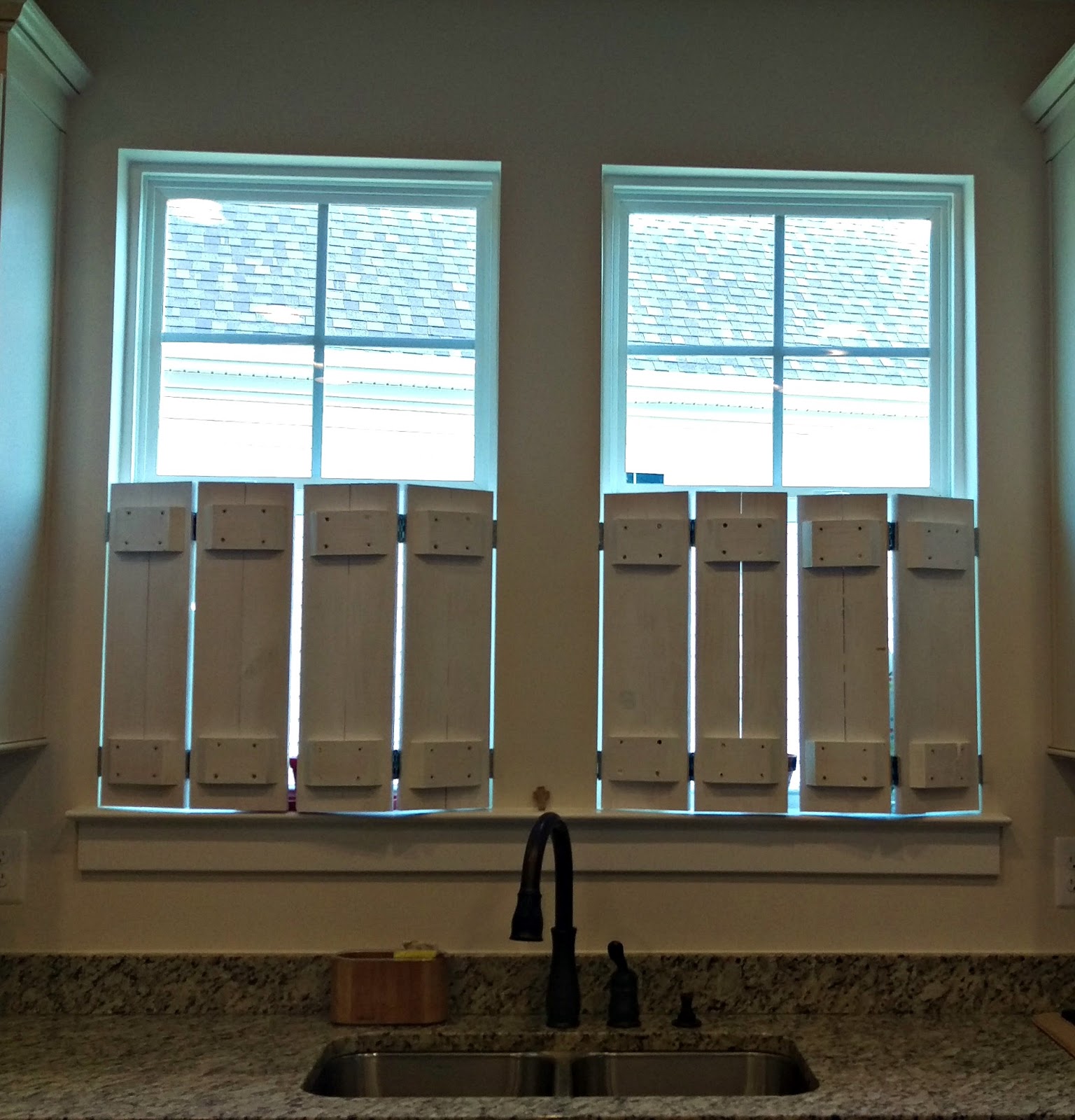 Potomac Shores Living DIY Rustic Shutters and Window Treatments