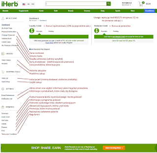 iHerb menu - kod KDZ175