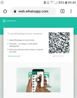 Whatsapp web di hp