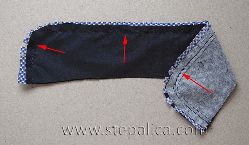 Štepalica: How to finish a shirt collar with a bias band