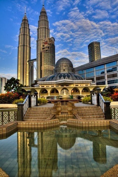 As Syakirin Mosque, Kuala Lumpur City Centre (KLCC), Malaysia.  World