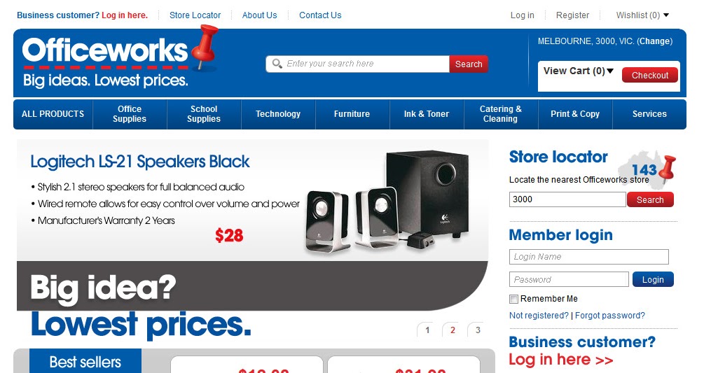 Officeworks Online Shop (Australia) TEO DEGAS' REVIEWS
