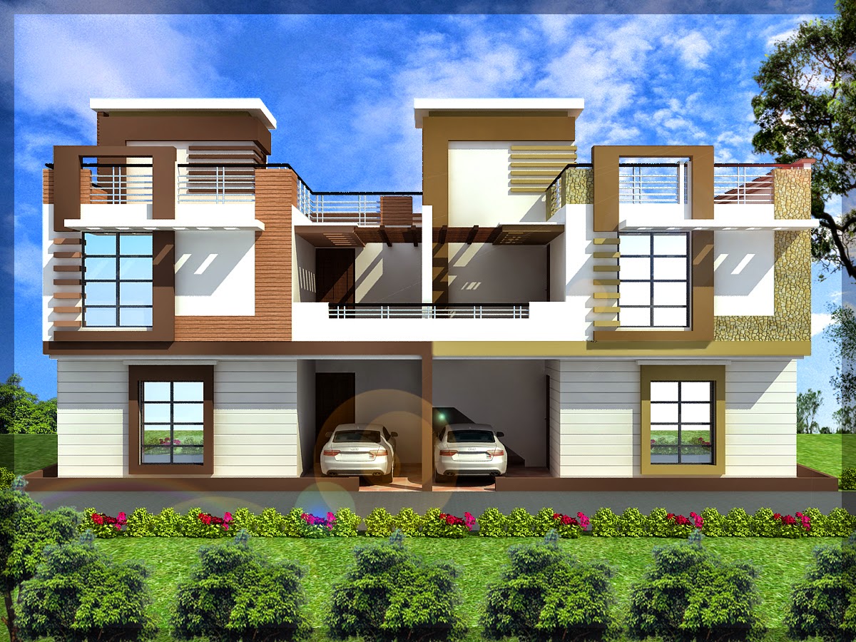 Ghar Planner Leading House Plan and House Design Drawings provider in India Twin House Design