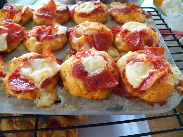 Fresh out of the oven Pizza Muffins
