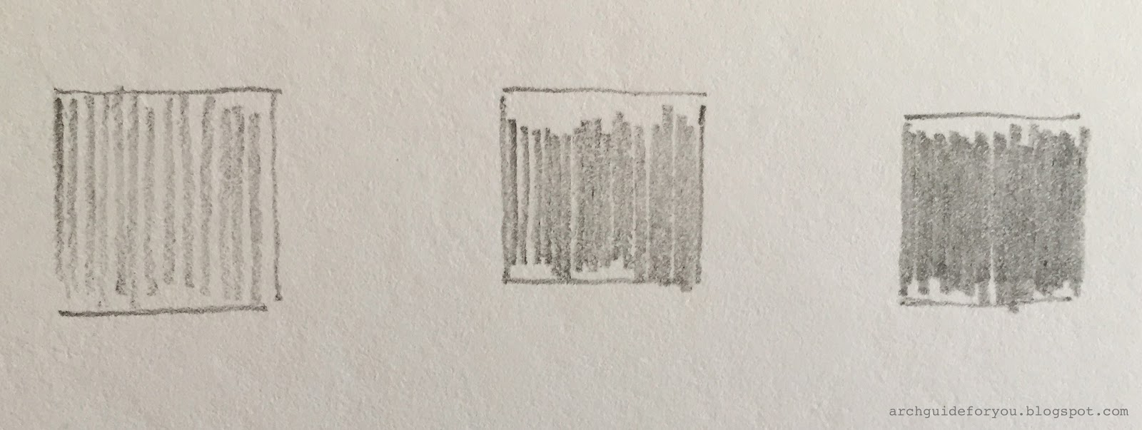 ArchGuide: Sketching Basics: Basic Techniques using the Pencil