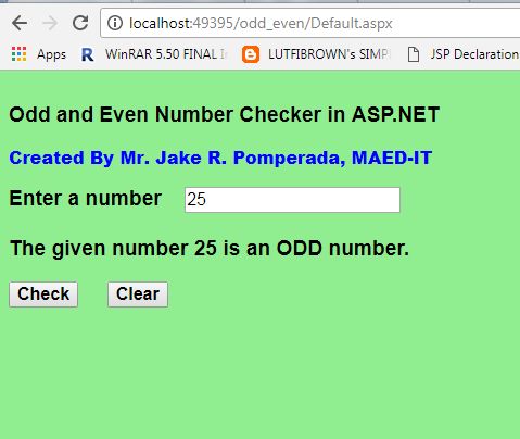 Free Programming Source Codes and Computer Programming Tutorials: Odd ...