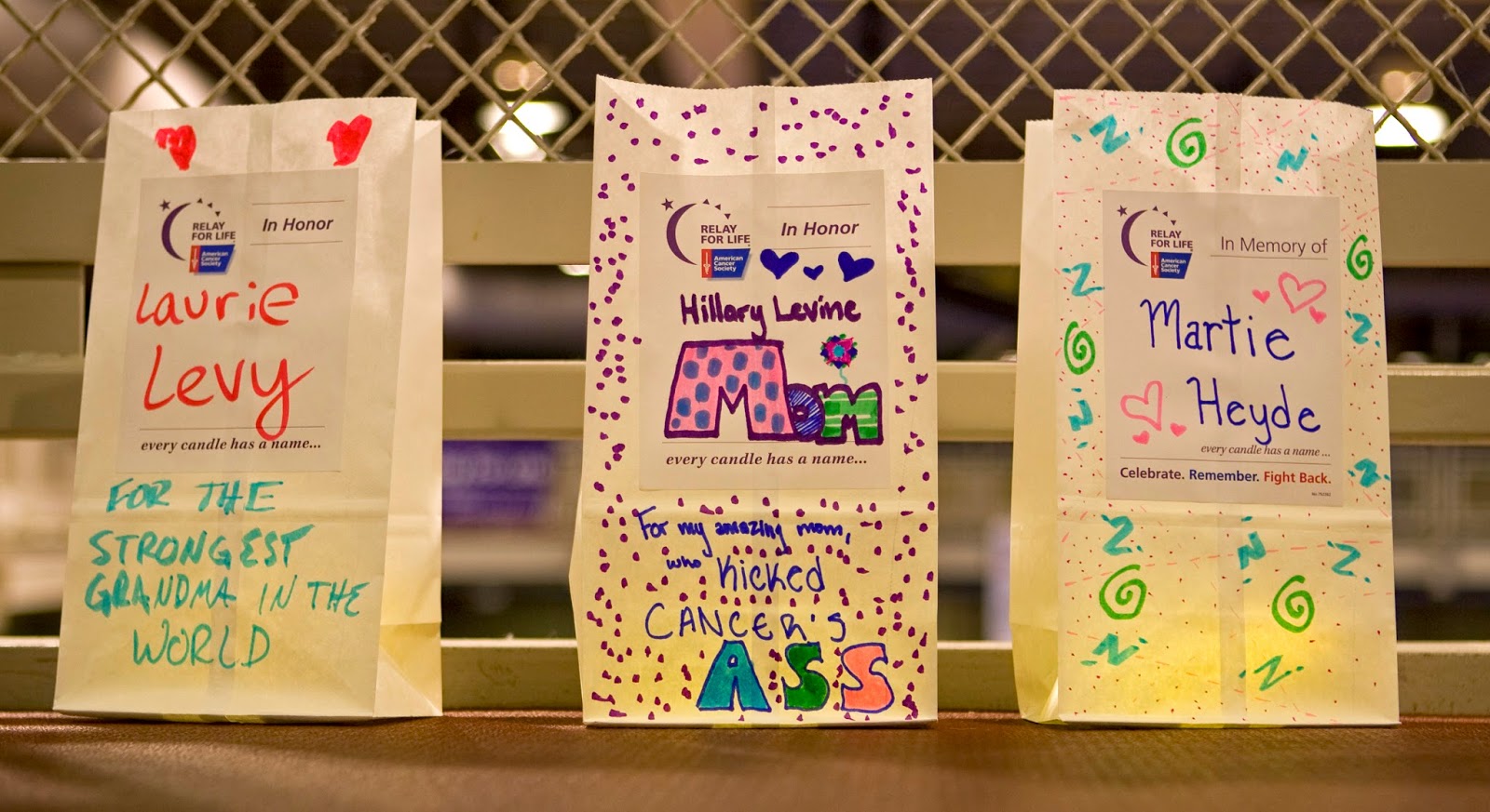 Mark Kodiak Ukena Relay for Life Luminaria and "Fight Back" Ceremonies