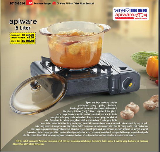 syarikat menang glassware kuantan Periuk Kaca Are Ikan Apiware