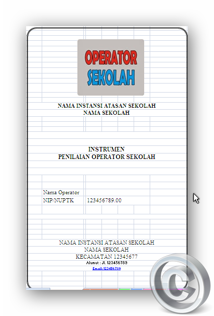 Contoh Format Penilaian Operator Sekolah Sesuai Juknis Terbaru Contoh Format Penilaian Operator Sekolah Sesuai Juknis Terbaru