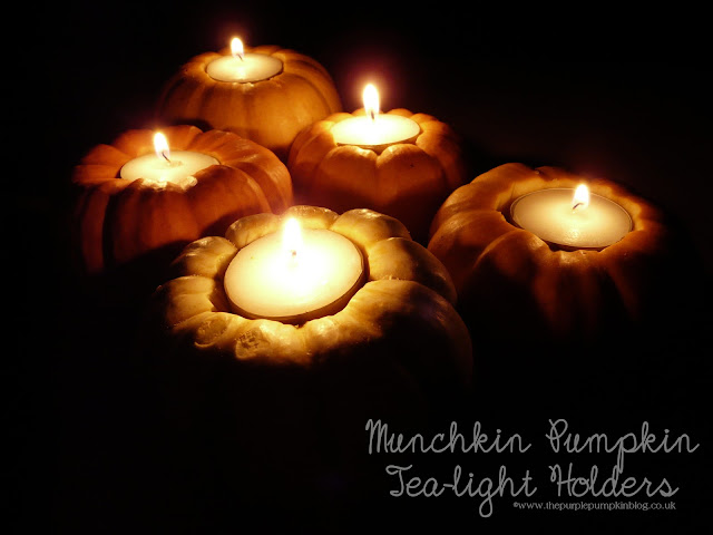 Munchkin Pumpkin Tea-Light Holders | The Purple Pumpkin Blog