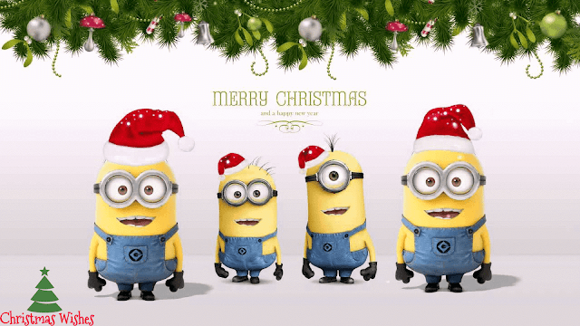  minions christmas, minions christmas wallpaper, merry christmas minions
