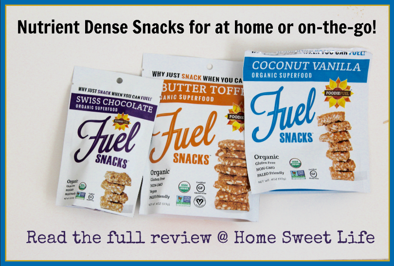 Home Sweet Life Fuel Snacks from Foodie Fuel a review