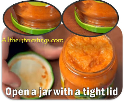 Open a Jar with tight lid life hack 