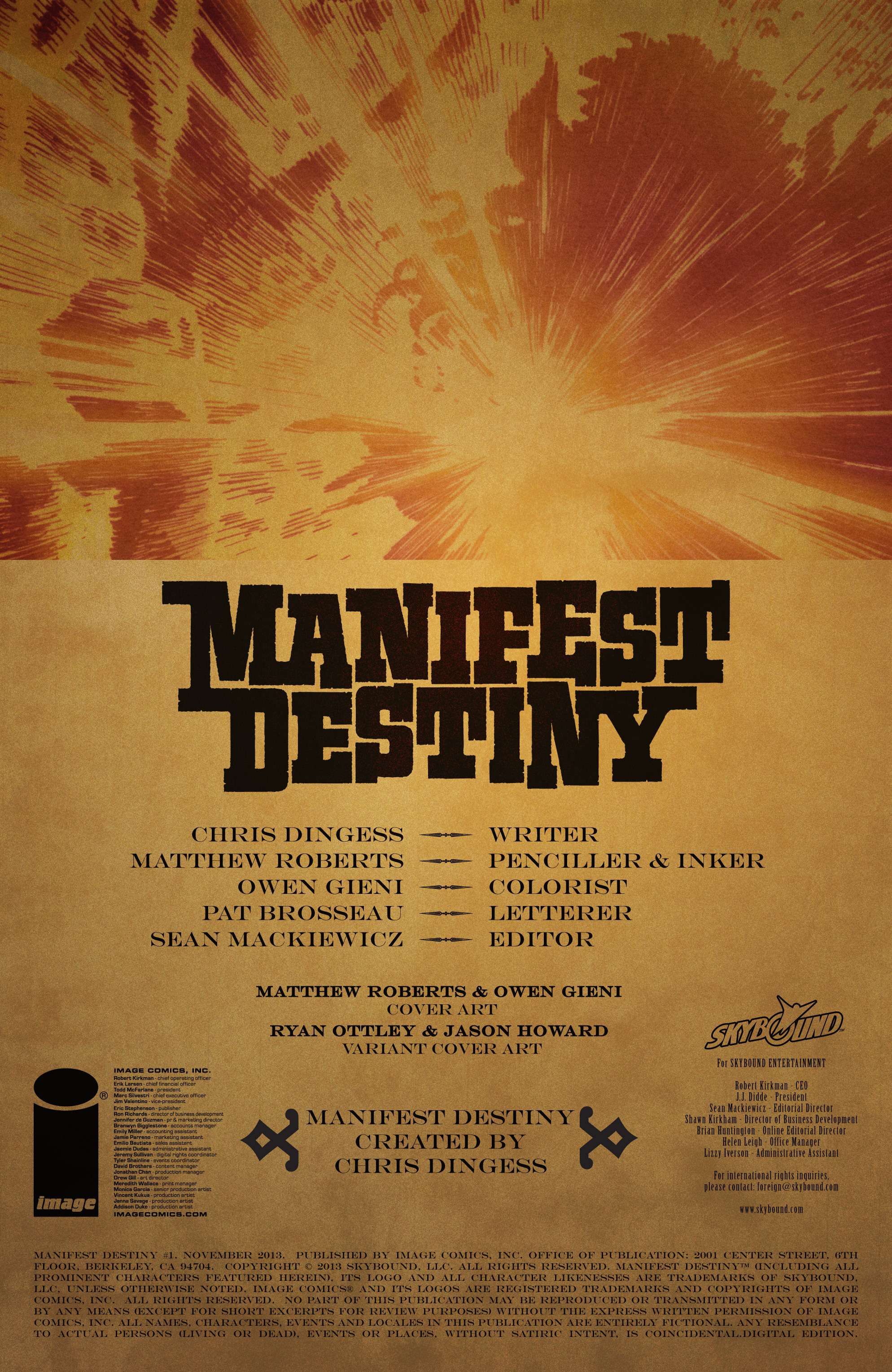 Read online Manifest Destiny comic -  Issue #1 - 2