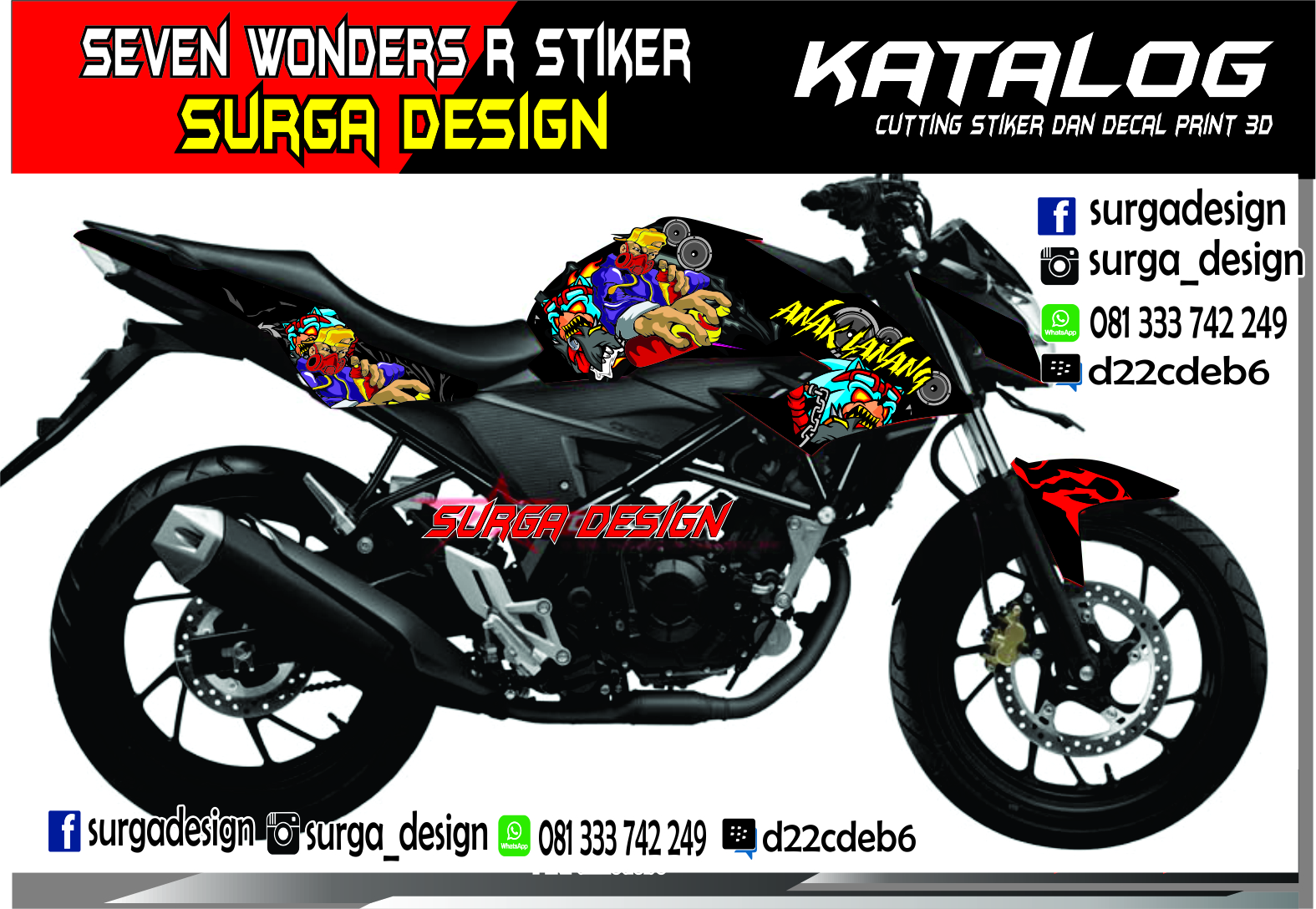 Wall Bar Cutting Stiker Dan Decal Print Scoopy