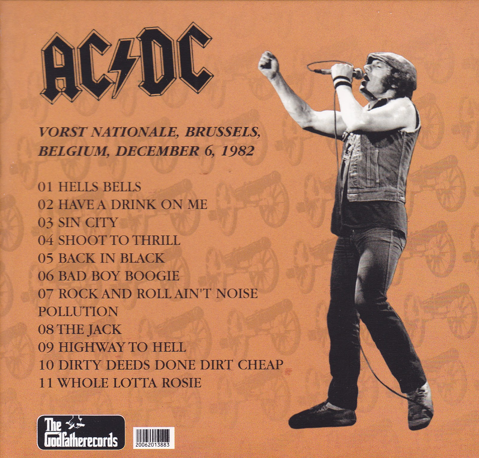 World Of BOOTLEGS: BOOTLEG : AC/DC - Vorst Nationale, Brussels, 6 ...