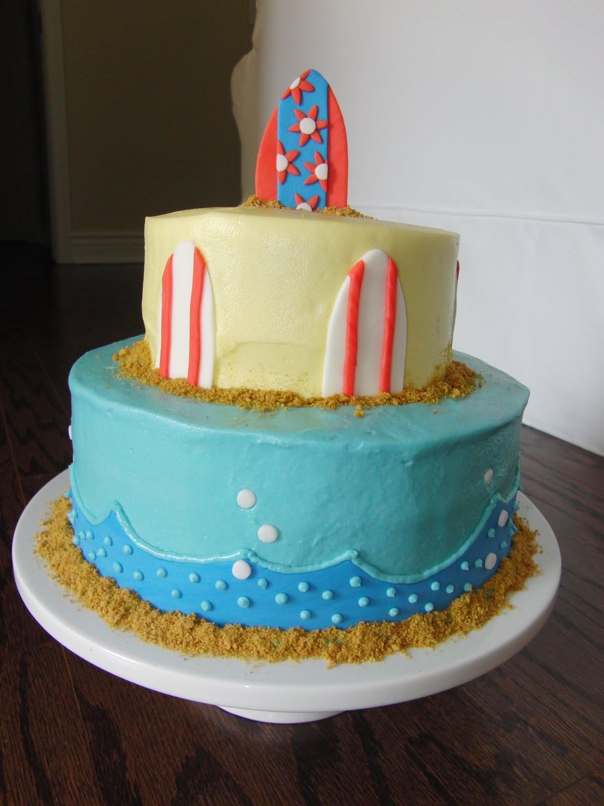 Andreas Cakes Surf's Up Baby Shower Cake Andreas Cakes Surf's Up Baby Shower Cake