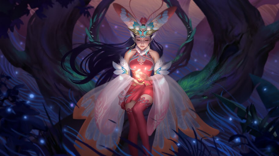 Fantasy, Girl, Art, 4K, #4.998