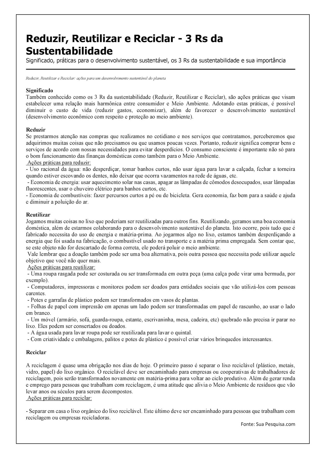 Os três Rs - Meio Ambiente 3 meio ambiente 2