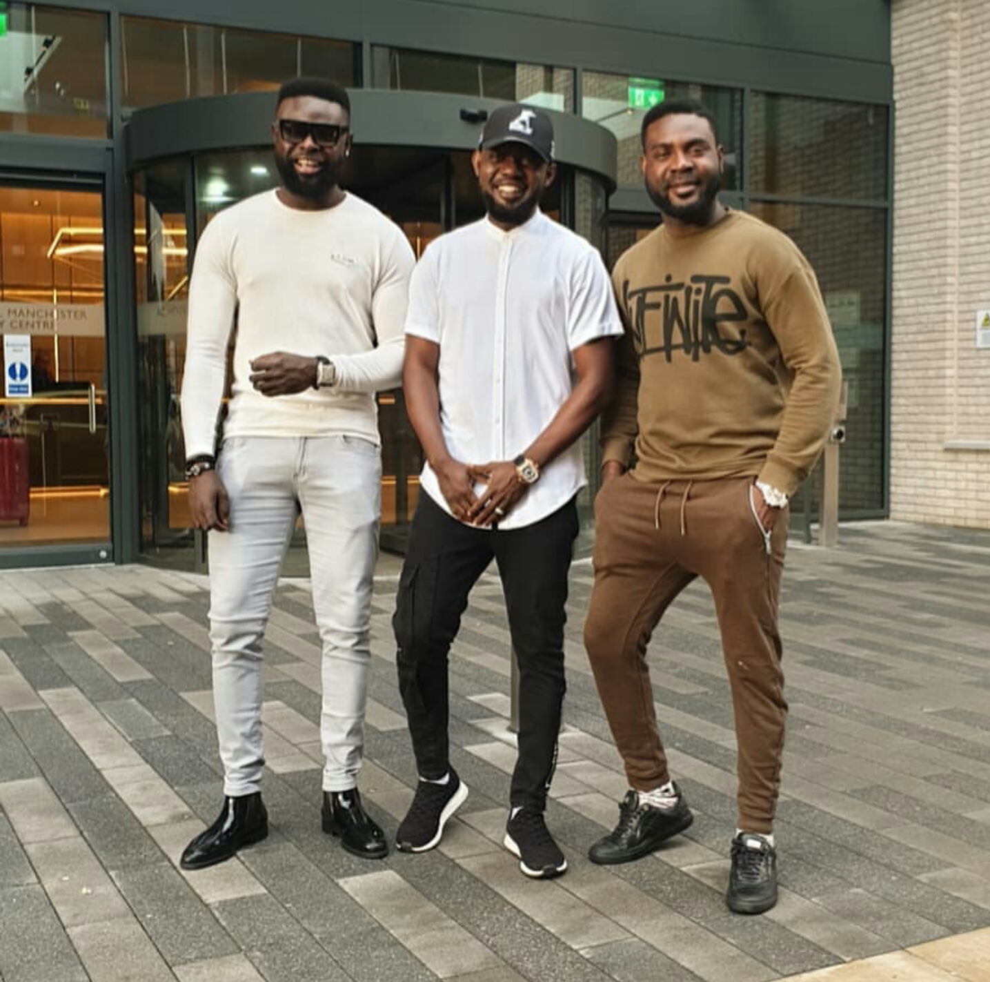 Lovely photo of Comedian Ay and his two brothers in Manchester, UK. Who is the Cutest? - MIMI'S BLOG