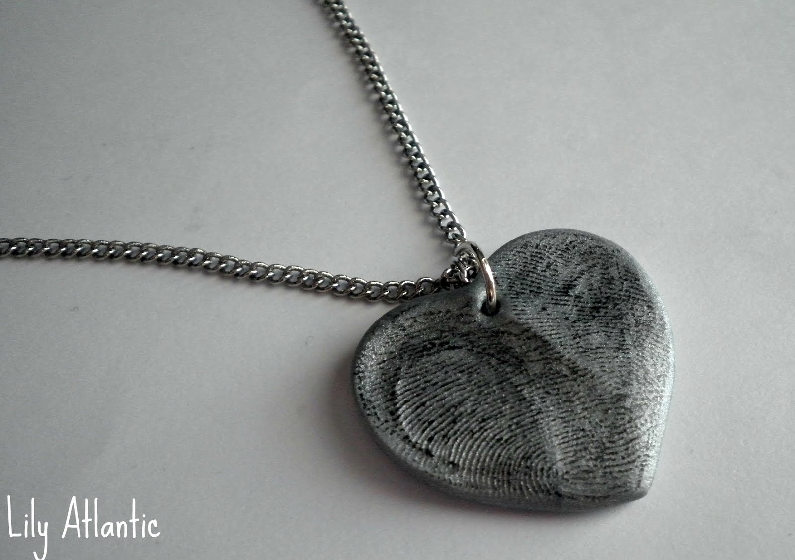 Lily Atlantic DIY Thumbprint Heart Necklace
