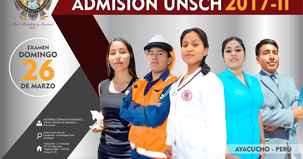 Resultados Examen de Admisión UNSCH 2017-II 26 de marzo 2017 ...