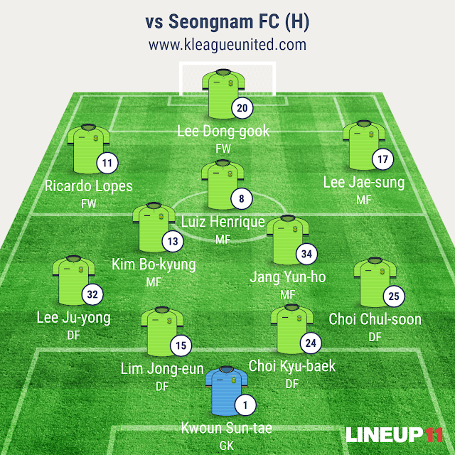 Jeonbuk Hyundai Motors vs Seongnam FC (K-League R6, Apr 16th, Jeonju World Cup Stadium)
