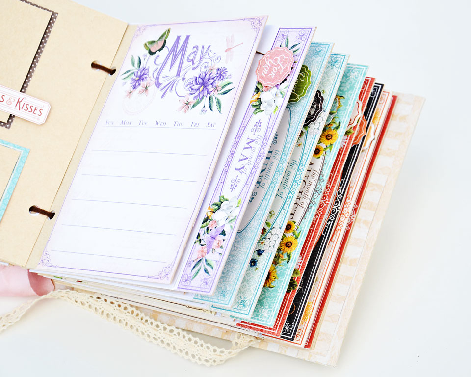 Scrappin For Me Graphic 45 Time To Flourish Desktop Planner