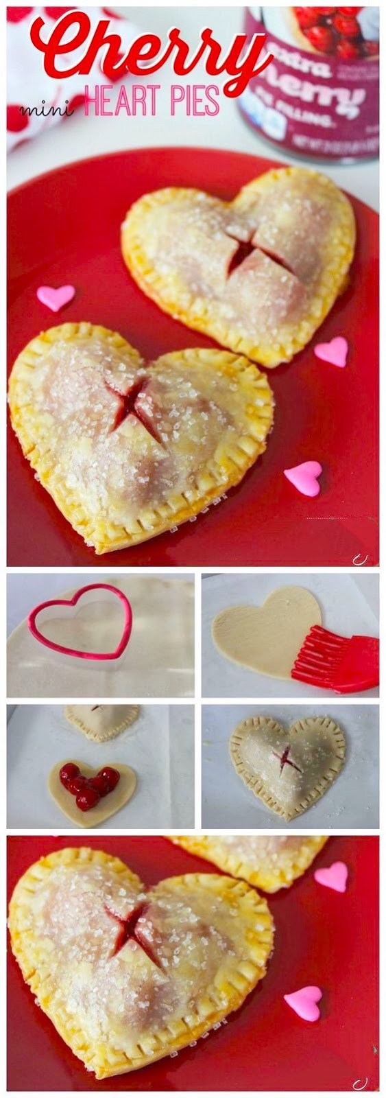 Valentine’s Day Mini Cherry Heart Pies Recipe - Joki's Kitchen