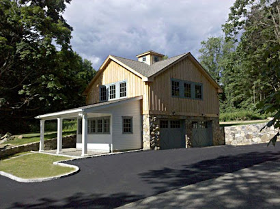 NEW STONE GARAGE COMPLETED