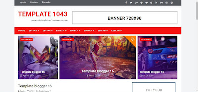 Template Para Blogger 2 Colunas Vermelho e Branco #1043 Template Para Blogger 2 Colunas Vermelho e Branco #1043