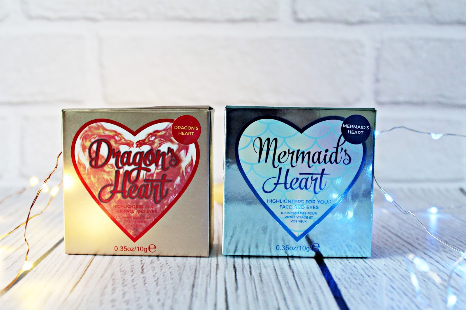 Dragon's Heart & Mermaid's Heart - Rozświetlacze I Heart Makeup - MAKEUP REVOLUTION