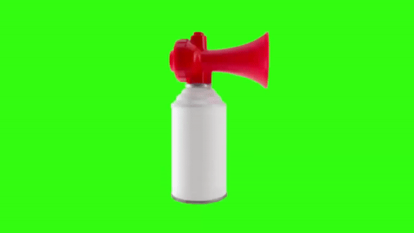 Green Screen Air Horn