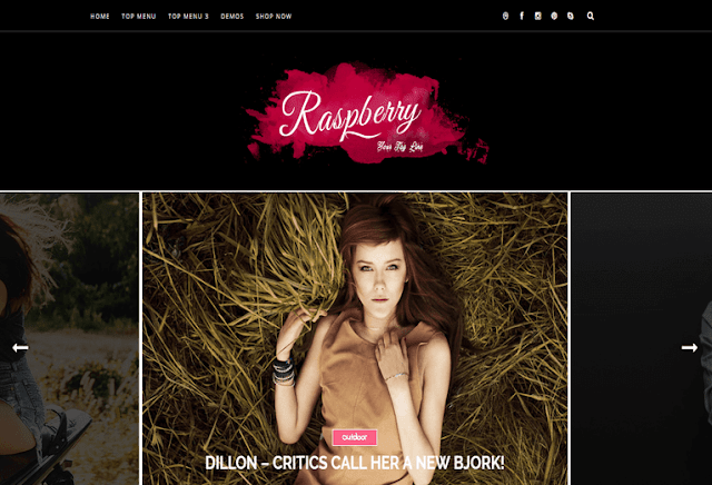 Raspberry Raspberry, A Free Responsive Blogger Template