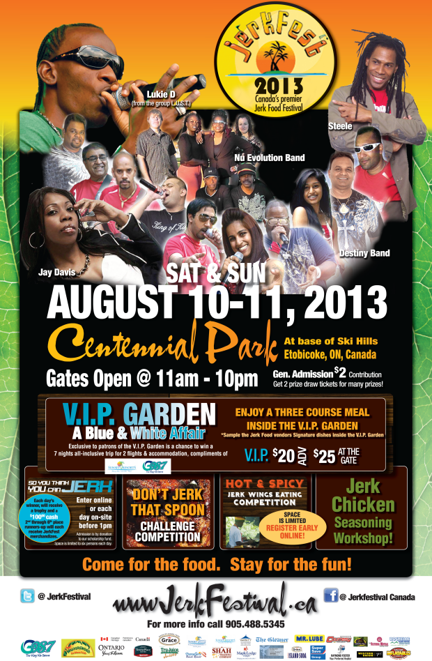 C.A. Confidential: Jerkfest @ Centennial Park, Etobicoke, ON - Sat Aug ...