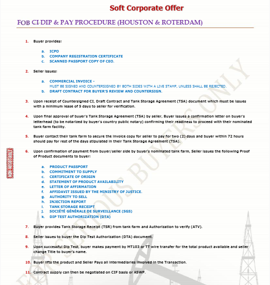 Refinery DirectTitle HolderFuelJP54D6HoustonRotterdam FuelJP54