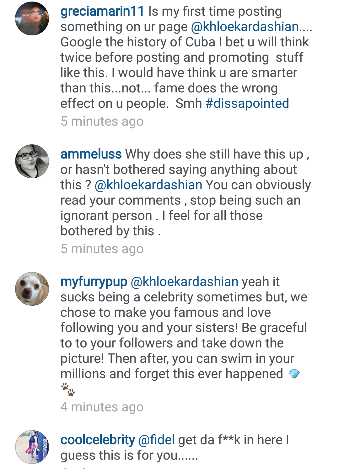 Khlo Kardashian Under Fire Posing On A Wall In Cuba With Fidel Castro s Khlo Kardashian Under Fire Posing On A Wall In Cuba With Fidel Castro s