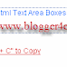 How To Create TextBox Or Textarea In Blogger Blogspot