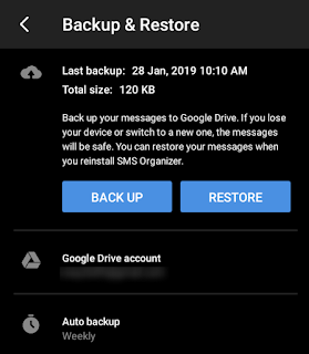 android backup messages