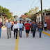 Víctor Apolinar, entrega la Pavimentación de la calle 22 de Noviembre.