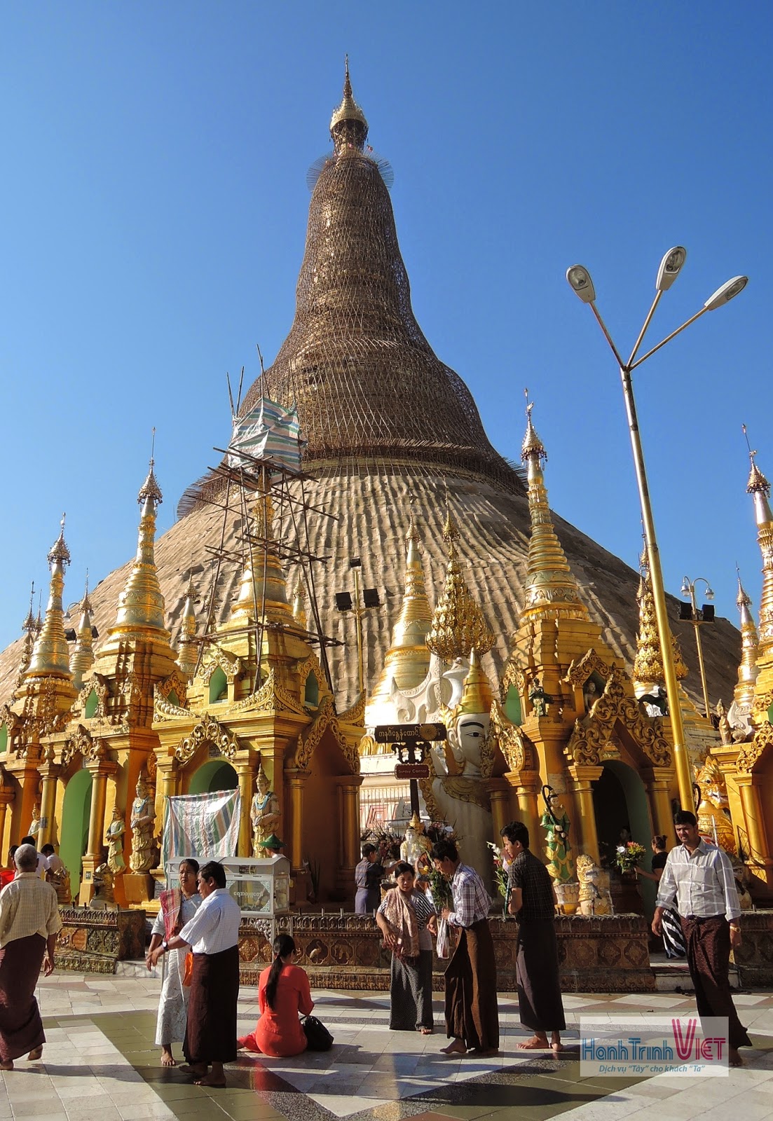 Tham quan chùa Swedagon o Yangon