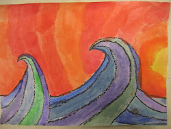 warm cool colors paintings 6th grade together miss young mix