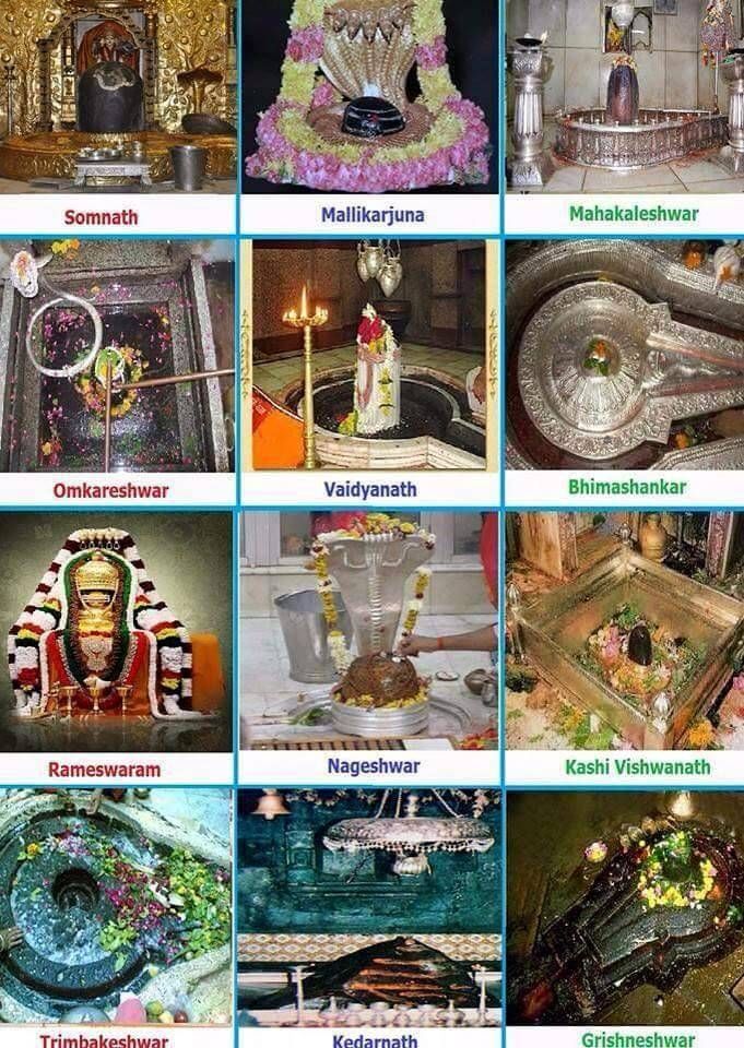 12 jyotirlinga photo with name