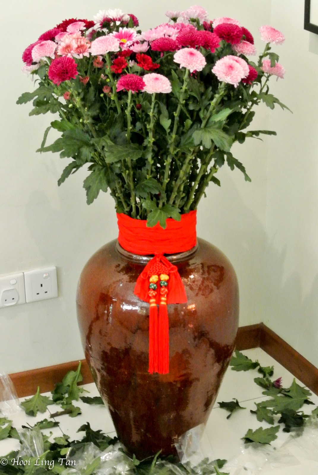 Cny Fresh Flower Decoration Cotton Tree