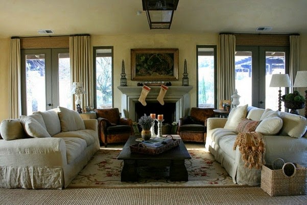 Living room rustic design