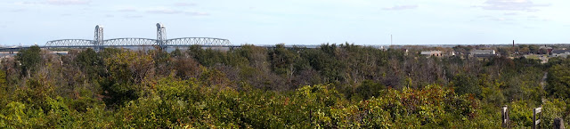 View of Rockaway and Gil Hodges Memorial Bridge from observation platform