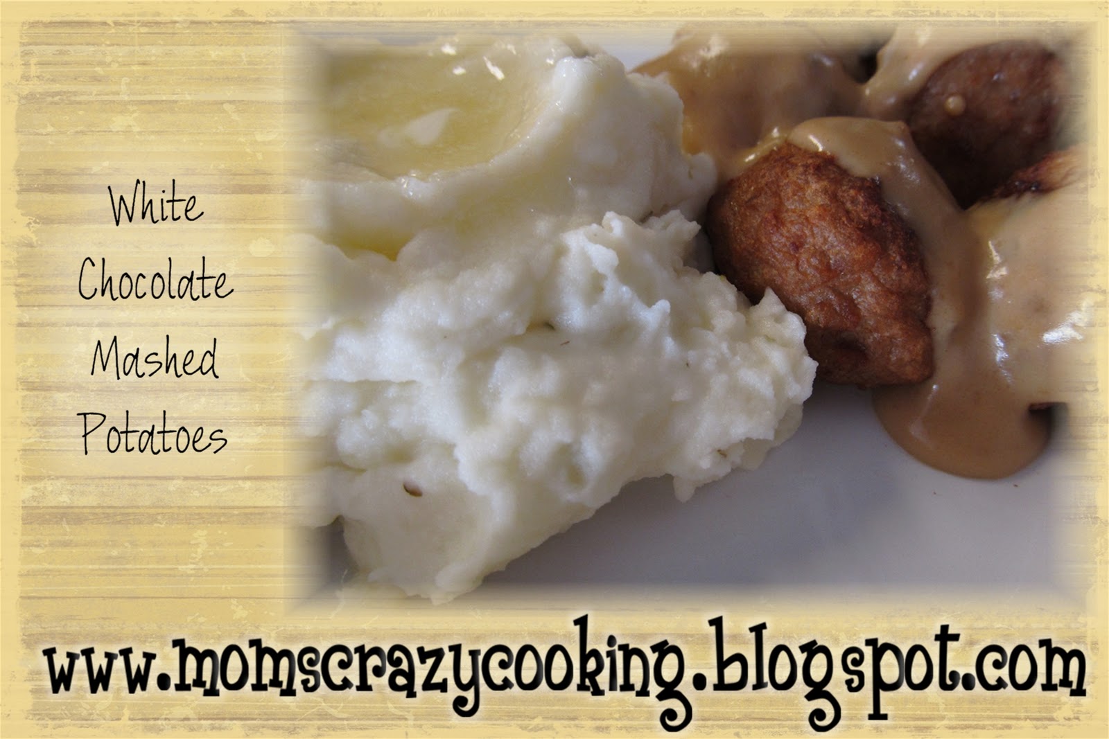 MOMS CRAZY COOKING White Chocolate Mashed Potatoes CRAZY COOKING CHALLENGE